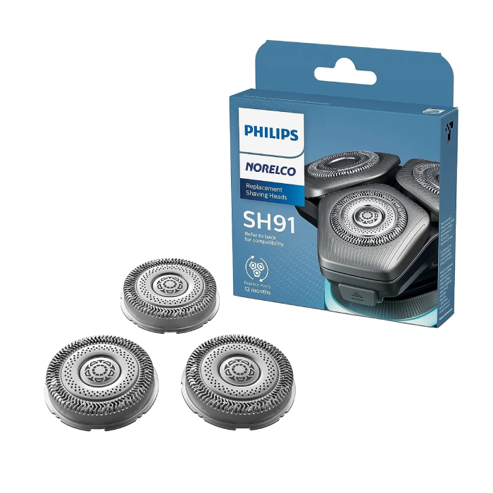 A package of philips shaver heads