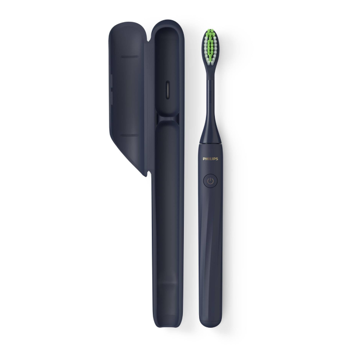 A toothbrush and case are shown in this image.