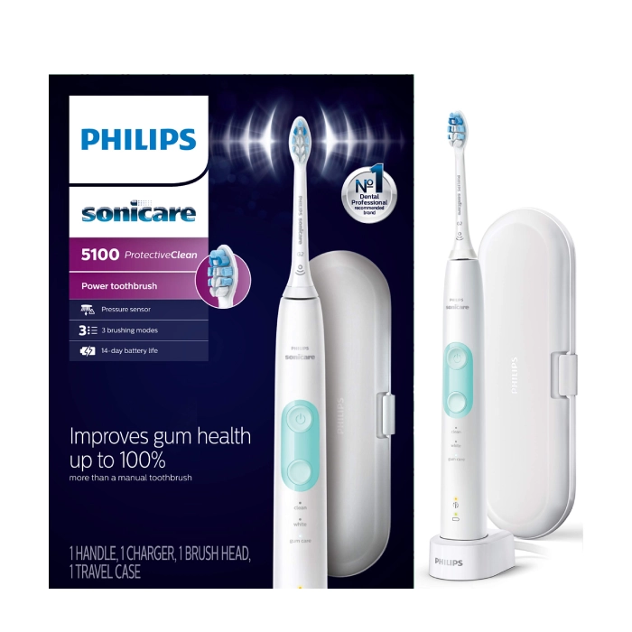 A box of an electric toothbrush with the packaging.