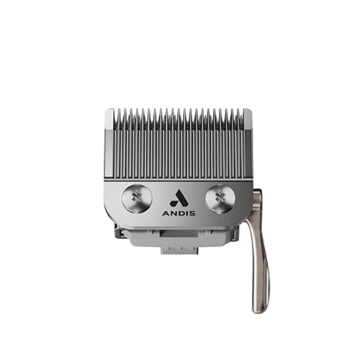 A silver comb with an attachment attached to it.