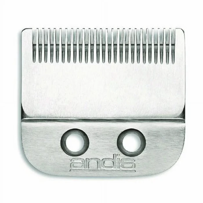A close up of the top of an electric hair clipper blade.