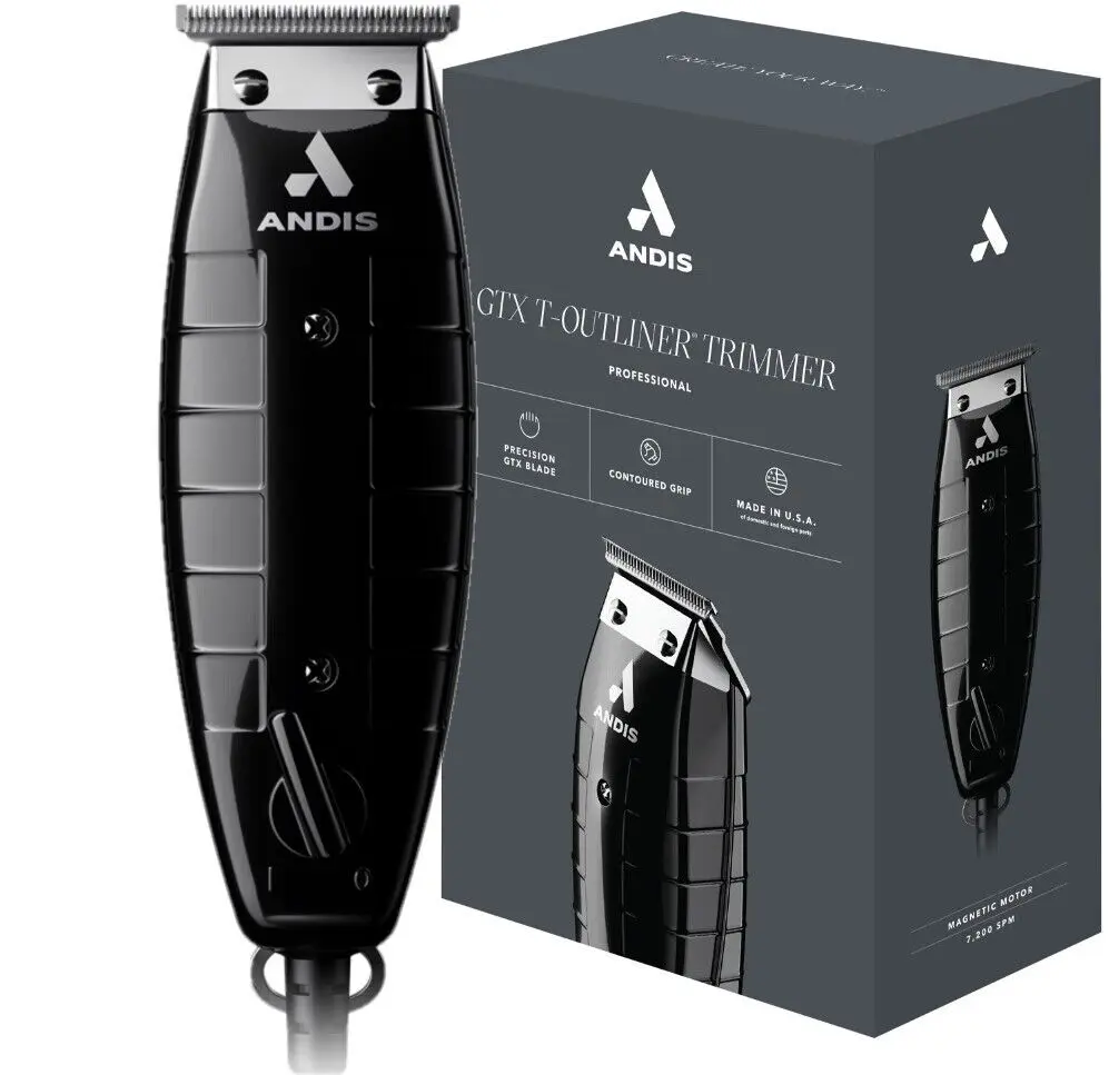 A black and silver electric hair clipper in its box.