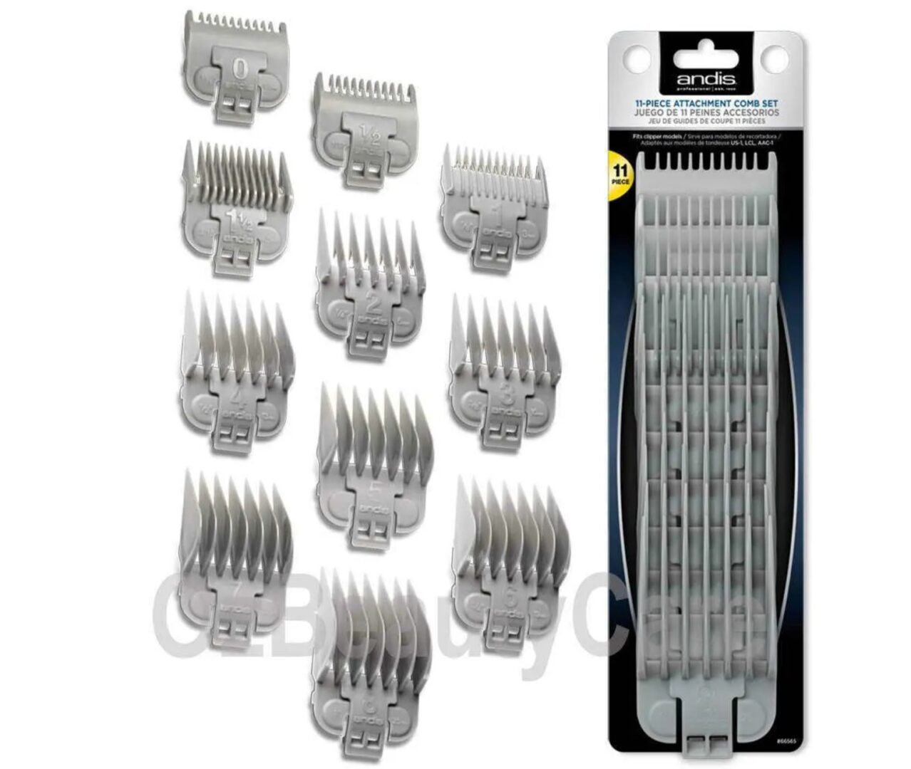 A set of 1 2 different sizes of hair clippers.