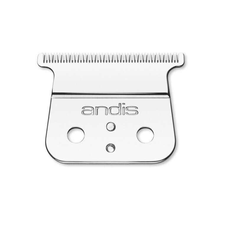 A close up of the andis blade on top of a white background